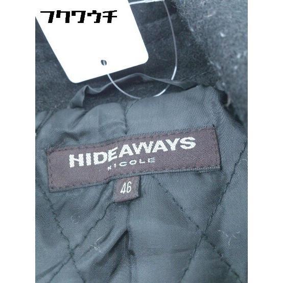 ◇ HIDEAWAYS NICOLE ハイダウェイニコル 長袖 ジャケット サイズ46 ブラック メンズ_画像4