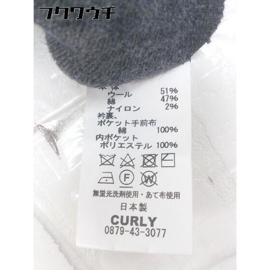 ◇　◎ CURLY カーリー タグ付き　定価2.6万円　シングル 2B 長袖 テーラードジャケット サイズ1 ネイビー メンズ_画像5