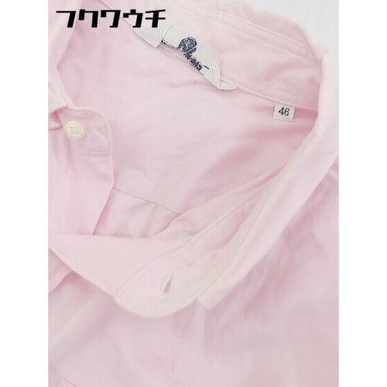 ◇ ◎ EDIFICE エディフィス ボタンダウン BD 長袖 シャツ サイズ46 ピンク メンズ_画像6