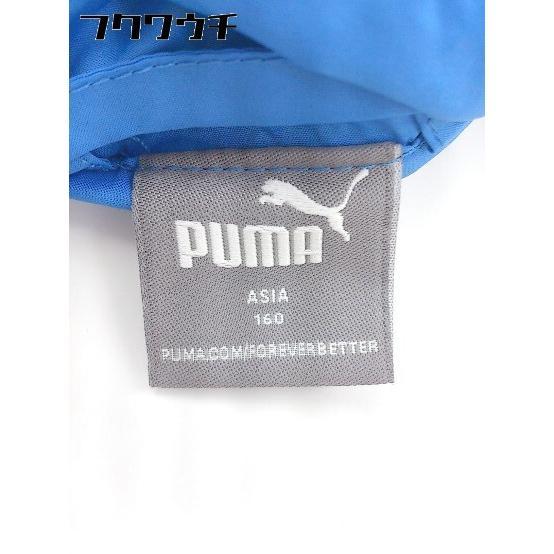 ◇ PUMA プーマ キッズ 子供服 2WAY 長袖 ジップアップ パーカー サイズ160 ブルー ホワイト系 メンズ_画像6