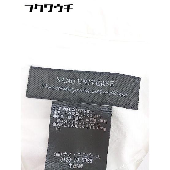 ◇ nano universe ナノユニバース 長袖 シャツ サイズM ホワイト メンズ_画像6