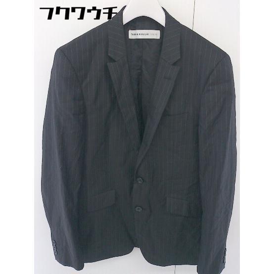 * TAKEO KIKUCHI Takeo Kikuchi 2B одиночный полоса длинный рукав tailored jacket размер 1 оттенок черного мужской 