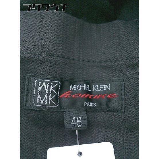 ◇ MICHEL KLEIN homme ミッシェルクランオム ダブルボタン 長袖 コート サイズ46 ブラック メンズ_画像5