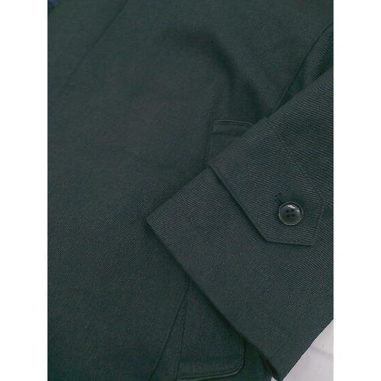 ◇ HIROKO KOSHINO HOMME ネーム刺繍あり。 長袖 ステンカラー コート サイズM ダークネイビー メンズ_画像9