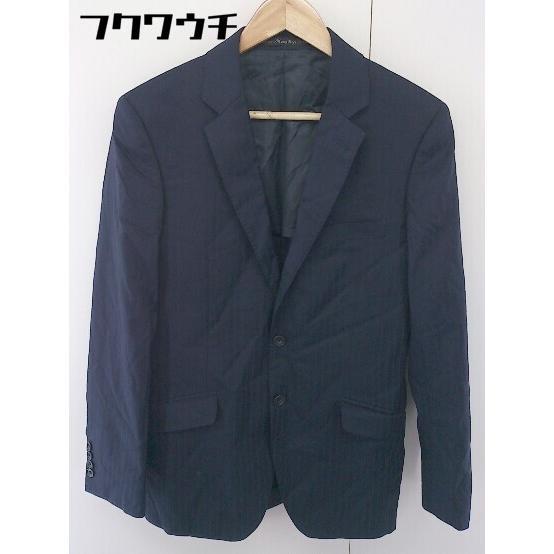 * MEN\'S BIGI мужской Bigi тень полоса 2B одиночный длинный рукав костюм tailored jacket темно-синий мужской 