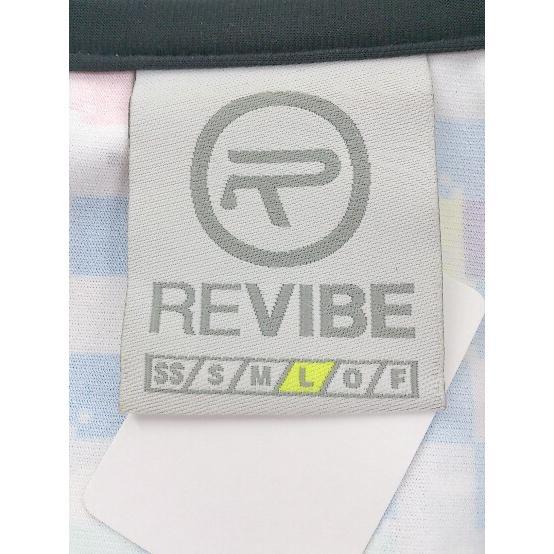 ◇ REVIBE ジップアップ 総柄 長袖 トラックジャケット サイズL グレー ブラック マルチ メンズ P_画像4