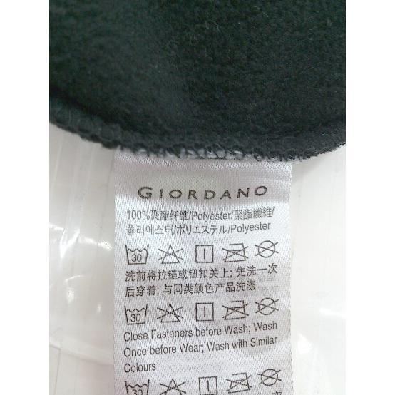 ◇ GIORDANO ジョルダーノ フリース 長袖 ジップアップ ジャケット サイズL ブラック メンズ Pの画像5