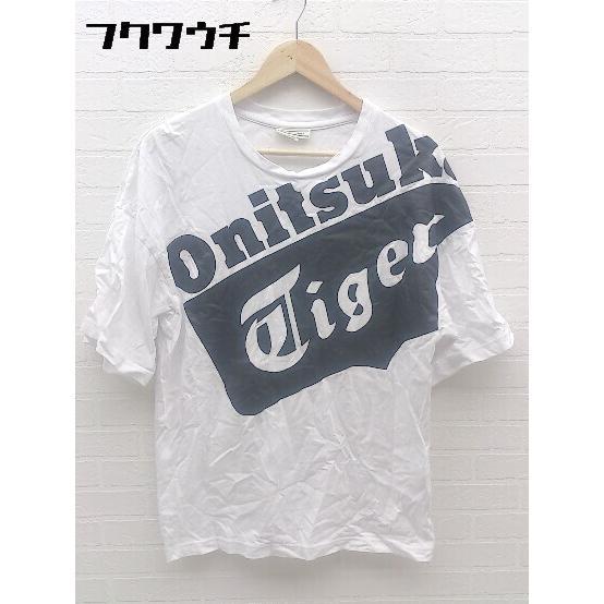 ◇ Onitsuka Tiger オニツカタイガー 半袖 Tシャツ カットソー サイズM ホワイト メンズ_画像1