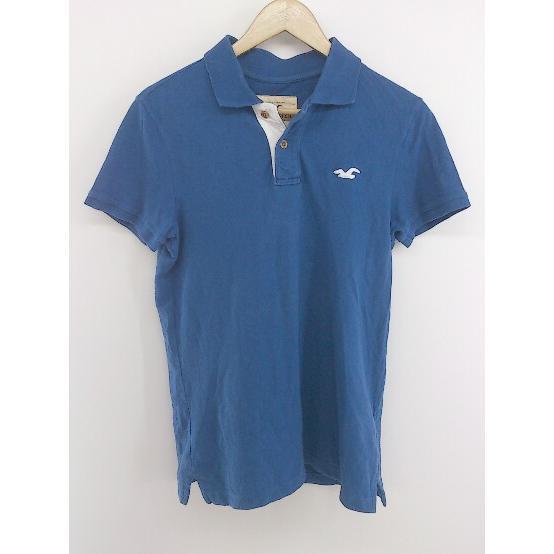 * HOLLISTER Hollister deer. . one Point embroidery polo-shirt with short sleeves size Sb lumen zP