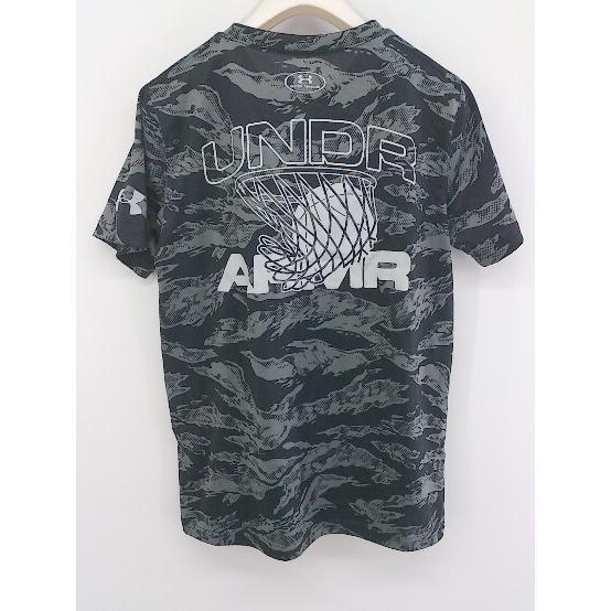 ◇ UNDER ARMOUR キッズ 子供服 迷彩 半袖 Tシャツ カットソー サイズYXL/JTG/EG グレー ブラック ホワイト系 メンズ P_画像3