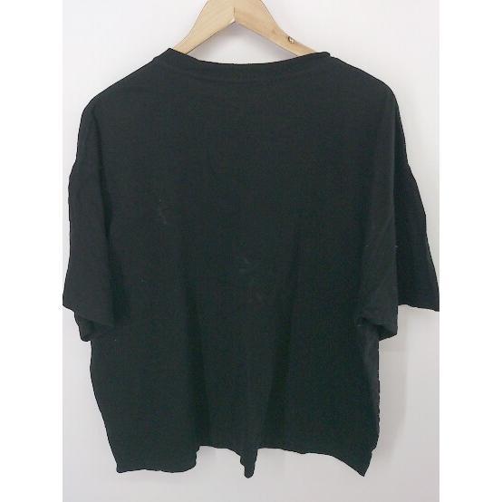 ◇ GUESS ゲス ロゴ クルーネック 半袖 Tシャツ カットソー サイズ M ブラック メンズ P_画像3