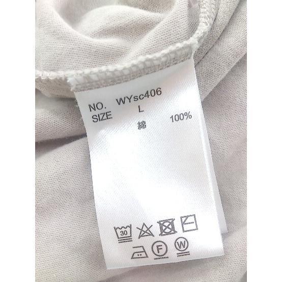 ◇ WYM ウィム 七分袖 Tシャツ カットソー サイズL グレージュ系 メンズ P_画像5