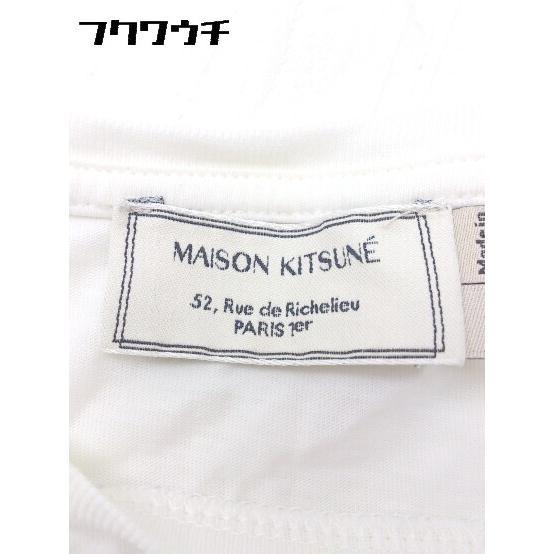 ◇ MAISON KITSUNE メゾン キツネ プリント 半袖 Tシャツ カットソー サイズS オフホワイト レディースの画像4