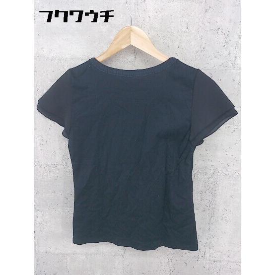 ◇ UNTITLED アンタイトル 半袖 Tシャツ カットソー 1 ネイビー * 1002798647701_画像3