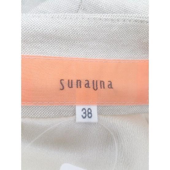 * SunaUna SunaUna knees height trapezoid skirt size 38 beige lady's P