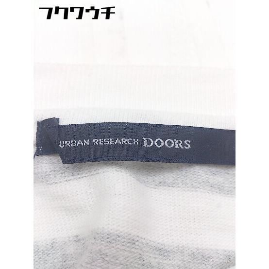 ◇ URBAN RESEARCH DOORS ボーダー 半袖 Tシャツ カットソー サイズ38 ホワイト グレー レディース_画像4