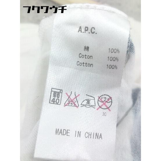 * A.P.C. A.P.C. short sleeves T-shirt cut and sewn S white navy * 1002799729352