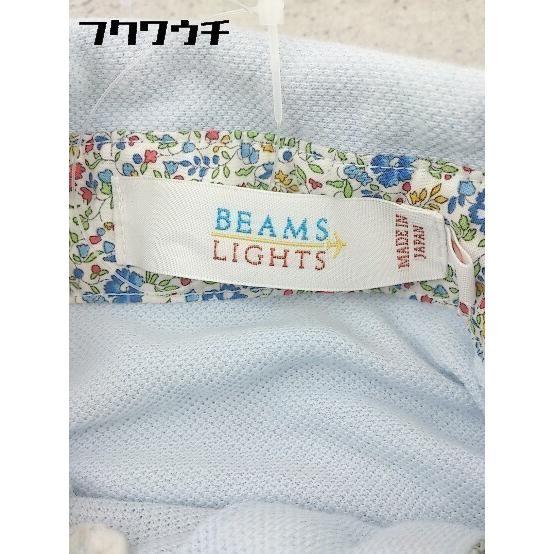 ◇ BEAMS LIGHTS ビームス ライツ 半袖 ポロシャツ S ライトブルー * 1002798621831_画像4