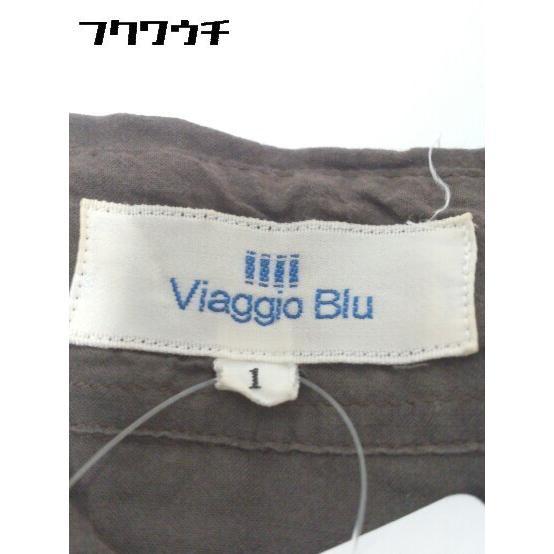 ◇ Viaggio Blu ビアッジョブルー 長袖 シャツ 1サイズ ブラウン レディース_画像6