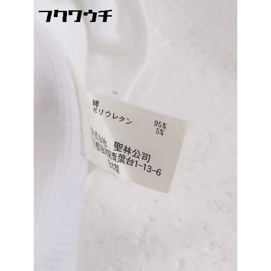◇ H.R.MARKET ハリウッドランチマーケット Uネック 長袖 Tシャツ カットソー 2サイズ ホワイト レディース_画像5