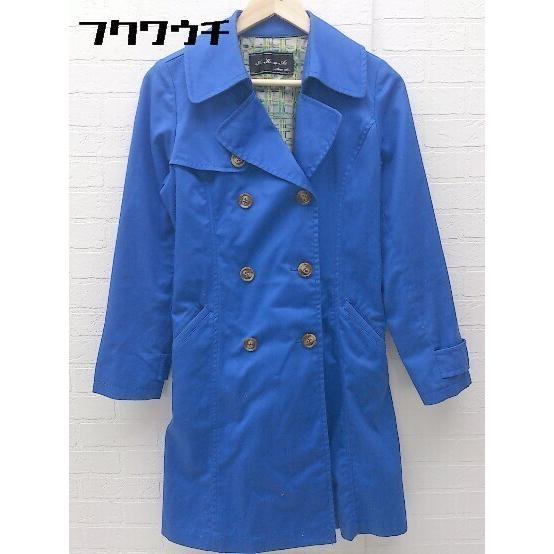 * AS KNOW ASaznouaz long sleeve trench coat * blue * 1002799871952