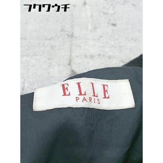 ◇ ELLE エル ウール100％ 長袖 ジャケット サイズ40 ブラック レディース_画像4