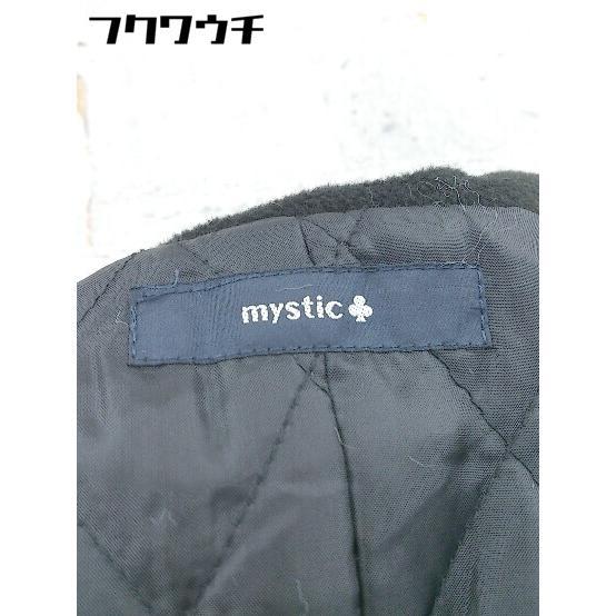 ■ mystic ミスティック 長袖 コート サイズF ブラック レディース_画像4