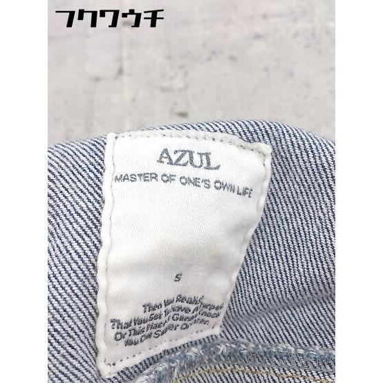 ◇ AZUL BY MOUSSY アズールバイマウジー ウォッシュ加工 デニム ジャケット Gジャン サイズS インディゴ レディース_画像4