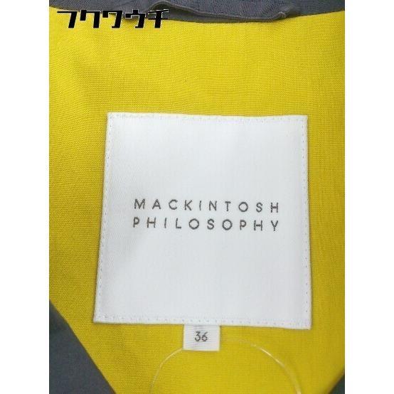 ■ MACKINTOSH PHILOSOPHY マッキントッシュフィロソフィー 長袖 コート サイズ36 ネイビー レディース_画像4