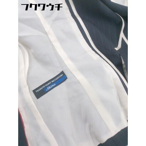 ◇ PSFA パーフェクトスーツファクトリー ストライプ 長袖 ジャケット サイズ7 ネイビー レディース_画像7