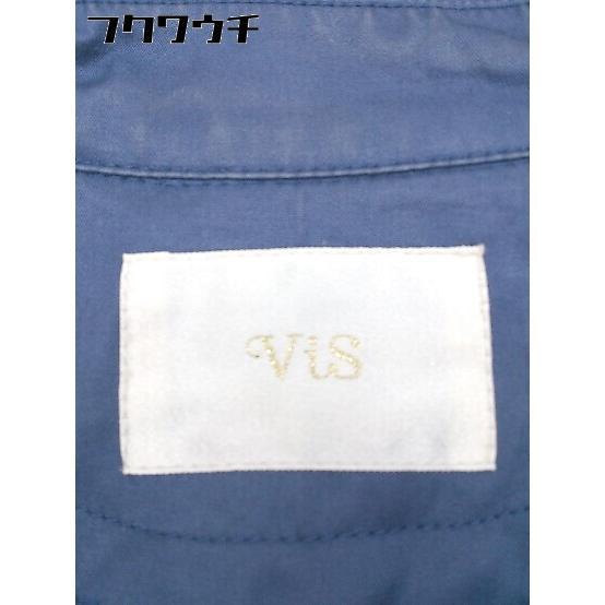 ■ ◎ ViS ビス ウエストベルト付き トレンチ コート サイズS ブルー レディース_画像5