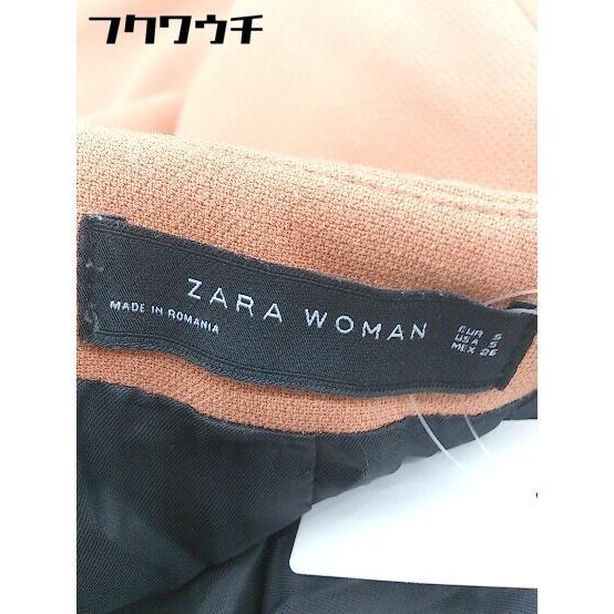 ◇ ZARA WOMAN ザラウーマン 長袖 ノーカラー コート サイズEUR S USA S MEX 26 オレンジ系 レディース_画像4