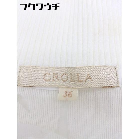 ◇ CROLLA クローラ 長袖 ジップアップ ジャケット サイズ36 ホワイト レディースの画像4