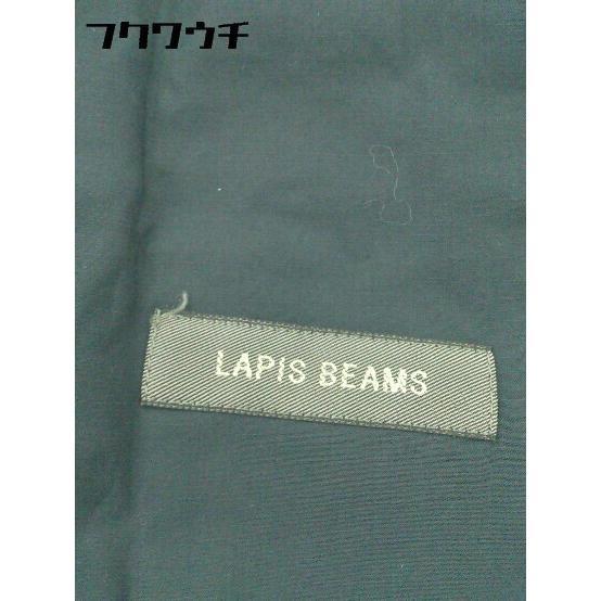◇ LAPIS BEAMS ラピス ビームス バックジップ 膝丈 シングル 3B スカート スーツ サイズ38 ネイビー レディース_画像5
