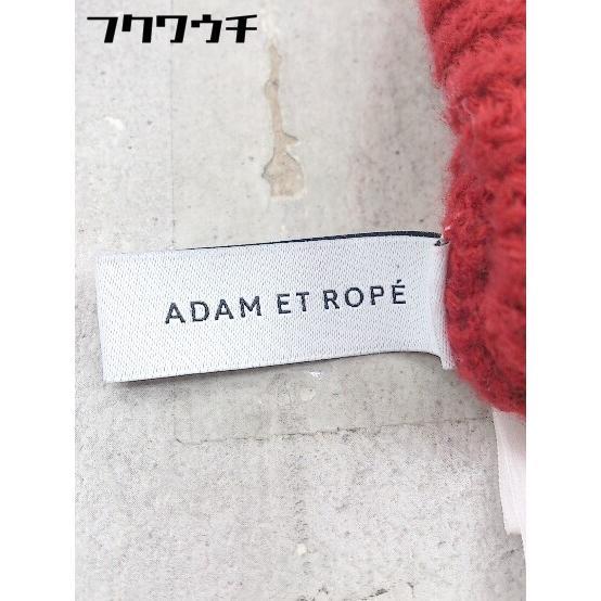 ◇ ADAM ET ROPE アダムエロペ 長袖 ニット セーター サイズF レッド レディース_画像4