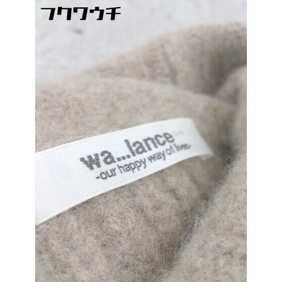◇ wa...lance ワランス オフタートルネック ウール ニット 七分袖 セーター ブラウン レディース_画像4