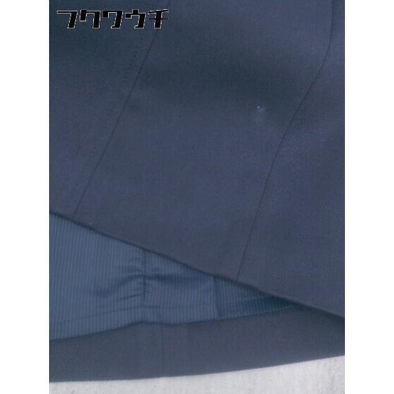 ◇ SHIPS シップス バックジップ 膝丈 台形 スカート サイズ38 ネイビー レディース_画像7