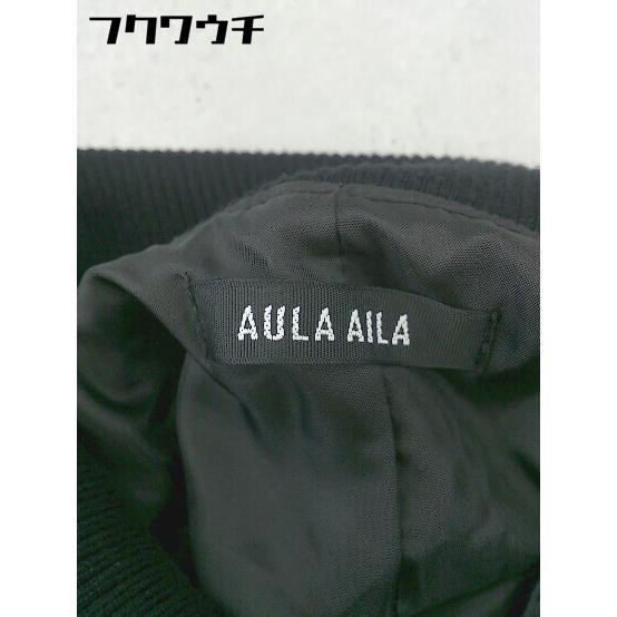 ◇ AULA AILA アウラアイラ スリット ロング タイト スカート サイズ0 ブラック レディース_画像6