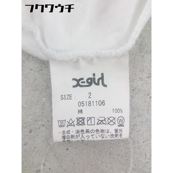 ◇ X-girl エックスガール バックプリント 半袖 Ｔシャツ サイズ2 ホワイト ブラック レッド レディース_画像7