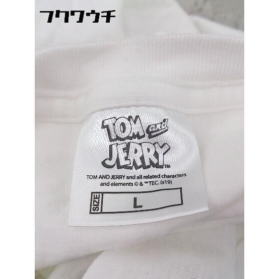 ◇ GU ジーユー TOM AND JERRY 半袖 Tシャツ カットソー サイズL ホワイト レディース_画像4