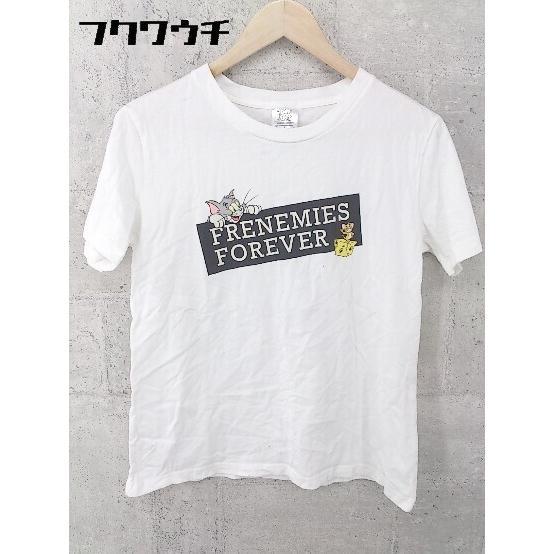 ◇ GU ジーユー TOM AND JERRY 半袖 Tシャツ カットソー サイズL ホワイト レディース_画像1