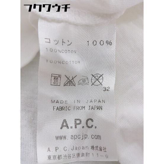 * A.P.C. A.P.C. print crew neck short sleeves T-shirt cut and sewn size XS white lady's 