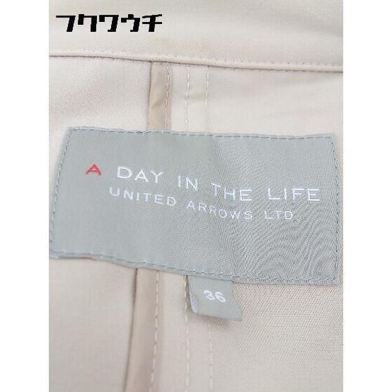 ◇ ◎ A day in the life UNITED ARROWS 長袖 トレンチコート サイズ36 ベージュ レディース_画像4