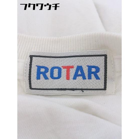 ◇ ROTAR ローター プリント クルーネック 長袖 Tシャツ カットソー ホワイト レディース_画像4
