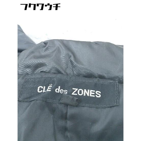 ■ CLE des ZONES クレデゾーン 長袖 ダウン ジャケット コート サイズ38 ブラック レディース_画像5