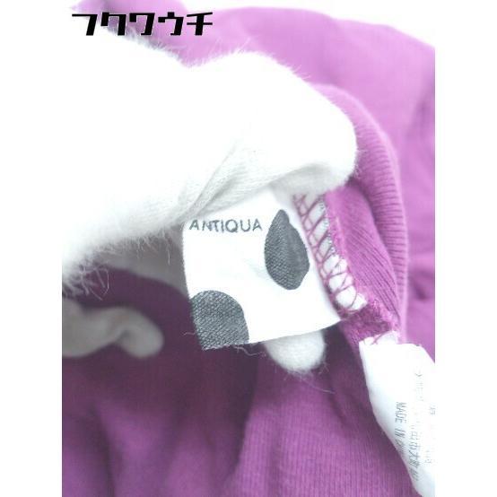 ◇ antiqua アンティカ 長袖 Tシャツ カットソー サイズL パープル系 レディース_画像4