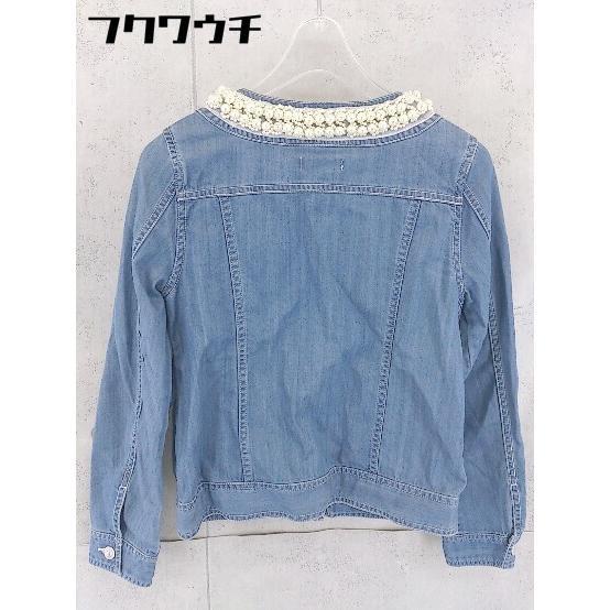 ◇ FREE'S SHOP フリーズショップ 装飾 長袖 ジャケット サイズS ライトブルー レディース_画像3