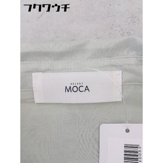◇ select MOCA セレクト モカ 長袖 ロング シャツ ワンピース グリーン レディース_画像4