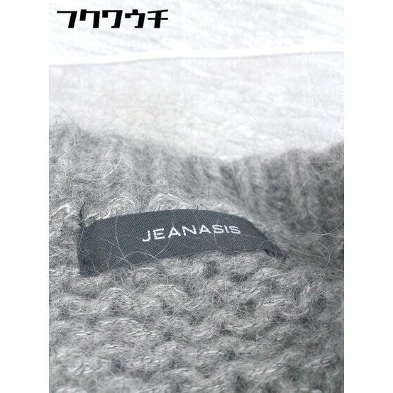 ◇ JEANASIS ジーナシス モヘヤ混 長袖 ニット セーター サイズF グレー系 レディース_画像4