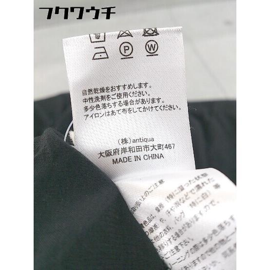◇ PATTERN TORSO パターントルソ antiqua 半袖 ロング シャツ ワンピース サイズF ブラック レディースの画像6